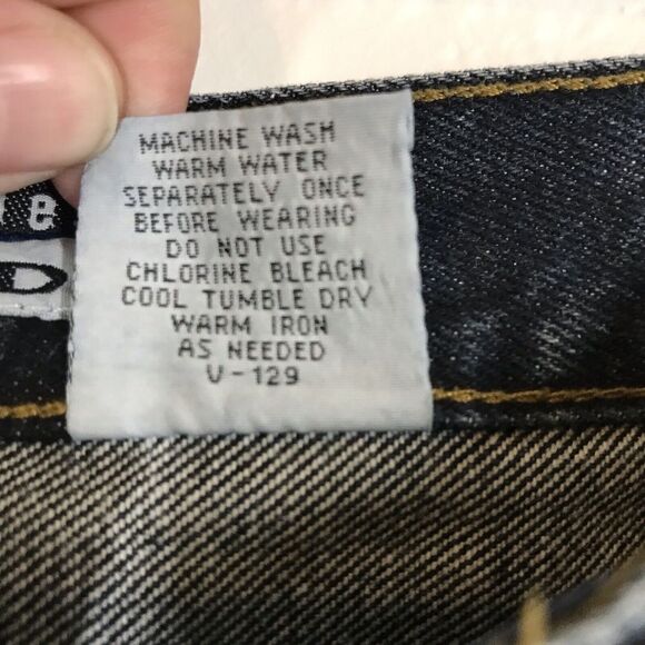 Anchor Blue VTG Y2K Men's Relaxed Jeans Size 32x32 Wide Leg Grunge Skater 90s - Picture 10 of 10